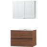 Meuble molto noyer 90 xonyx armoire toilette