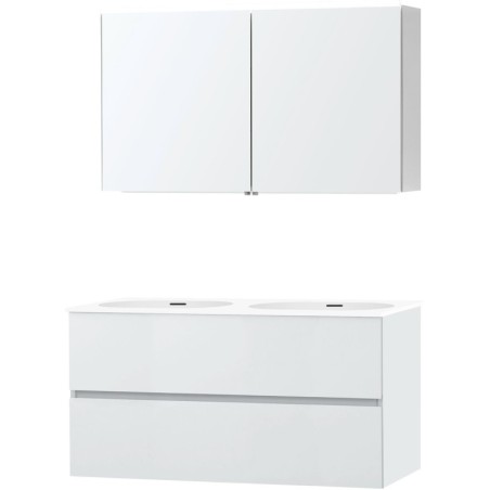 Meuble molto poudre blanc 120 2 xonyx armoire toilette