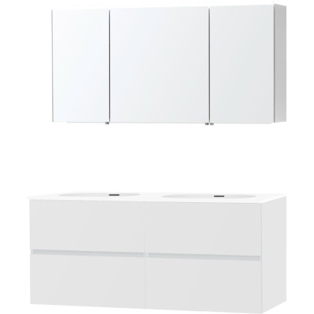 Meuble molto poudre blanc 140 2 xonyx armoire toilette