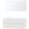 Meuble molto poudre blanc 140 2 xonyx miroir