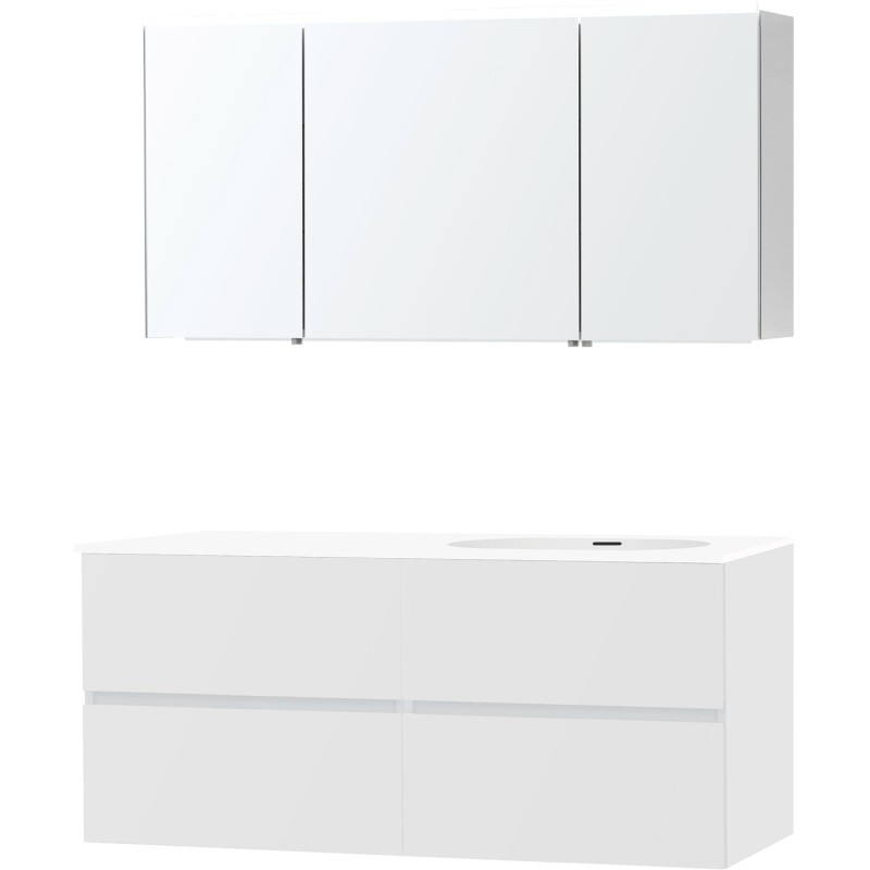 Meuble molto poudre blanc 140 droite xonyx armoire toilette