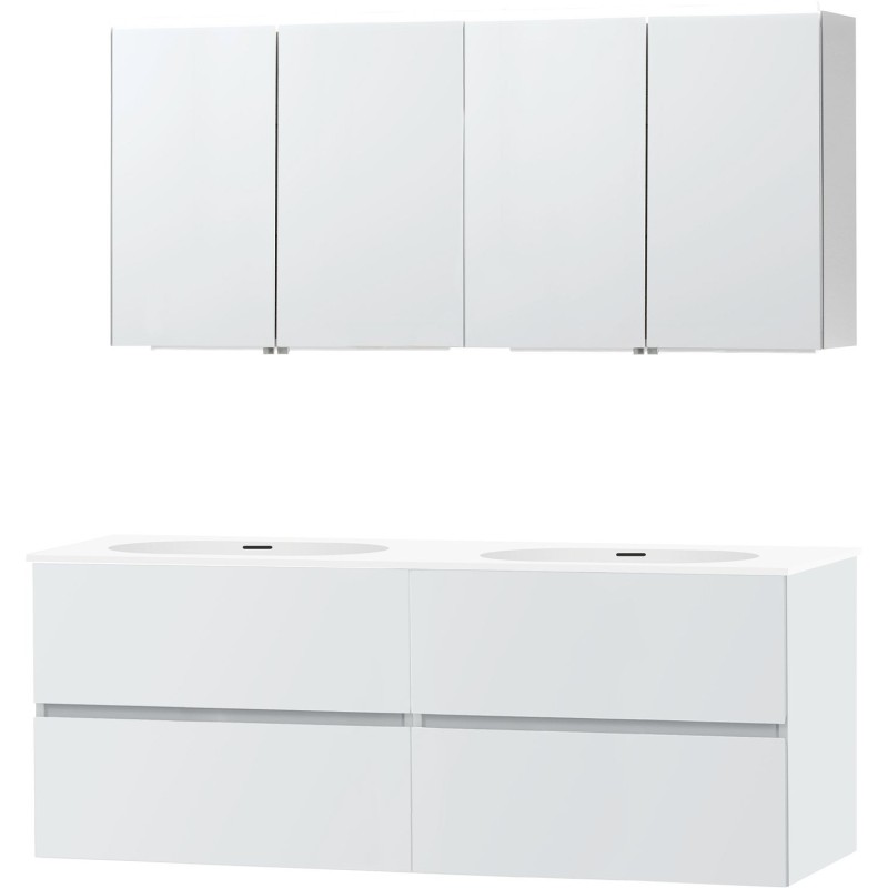 Meuble molto poudre blanc 160 2 xonyx armoire toilette