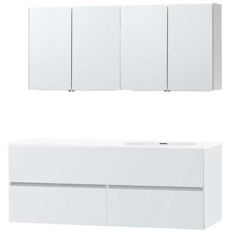 Meuble molto poudre blanc 160 droite xonyx armoire toilette