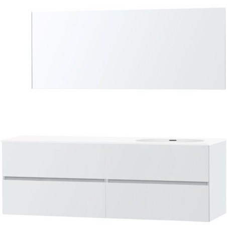 Meuble molto poudre blanc 180 droite xonyx armoire toilette