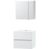 Meuble molto poudre blanc 70 xonyx armoire toilette