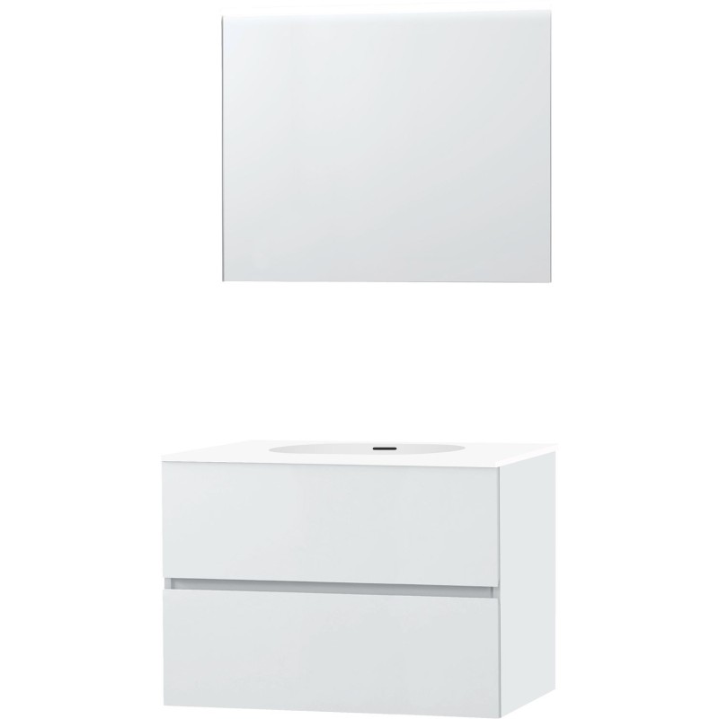 Meuble molto poudre blanc 90 xonyx miroir