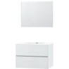 Meuble molto poudre blanc 90 xonyx miroir