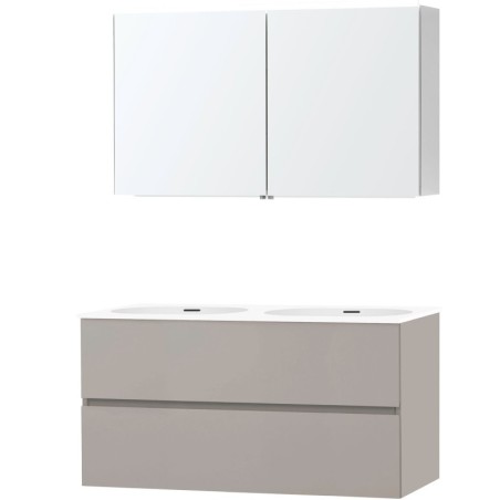 Meuble molto poudre gris 120 2 xonyx armoire toilette
