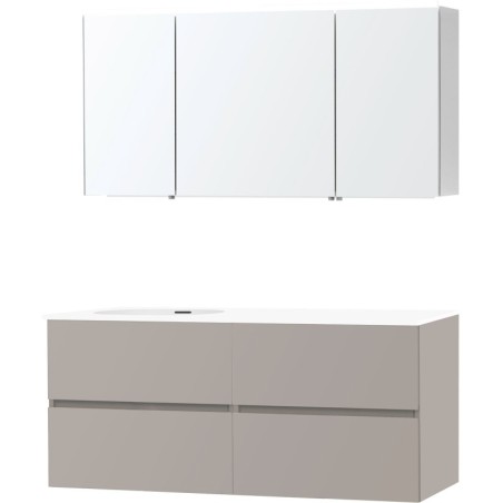 Meuble molto poudre gris 140 gauche xonyx armoire toilette