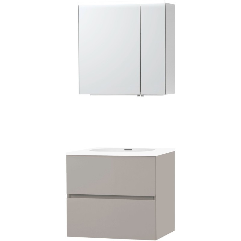 Meuble molto poudre gris 70 xonyx armoire toilette
