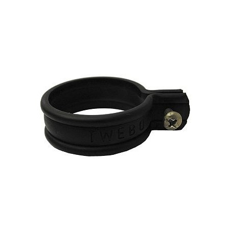Collier+boulon+écrou pp 125mm noir