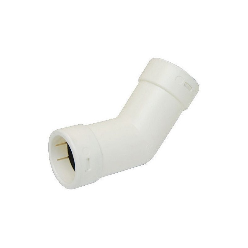 Coude pvc évacuation condensation 45° 25mm