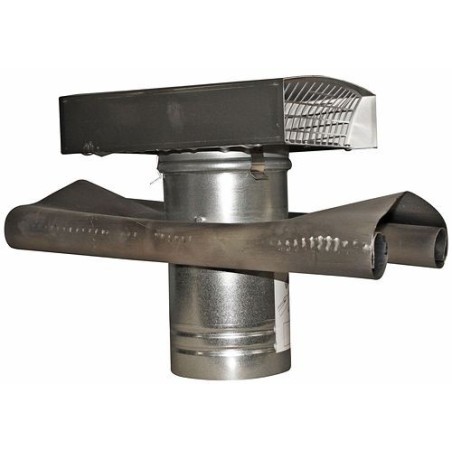 Soler & Palau cheminée d'aération alu+solin pour ventilation 125mm