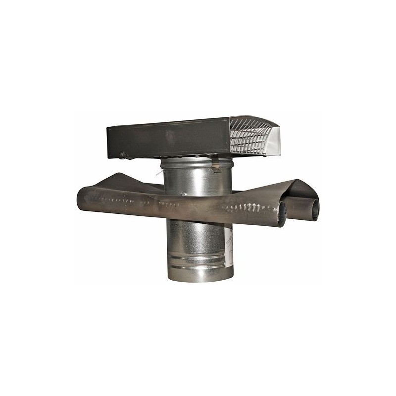 Soler & Palau cheminée d'aération alu+solin pour ventilation 160mm