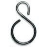 Crochet forme S pour chaînette patent chrome