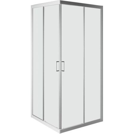 Accès d'angle coulissant step 87-89 H190 aluminium-clair