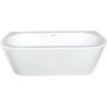 Baignoire pool wall acryl 180-80 blanc+set de finition vidage blanc