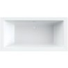 Baignoire silk 170-75 acryl sans pieds blanc mat+ set de finition vidage blanc mat