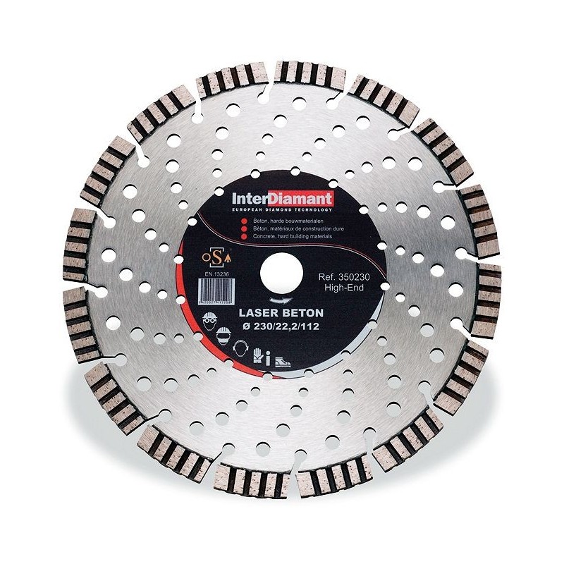 Interdiamant disque diamant laser bêton 230