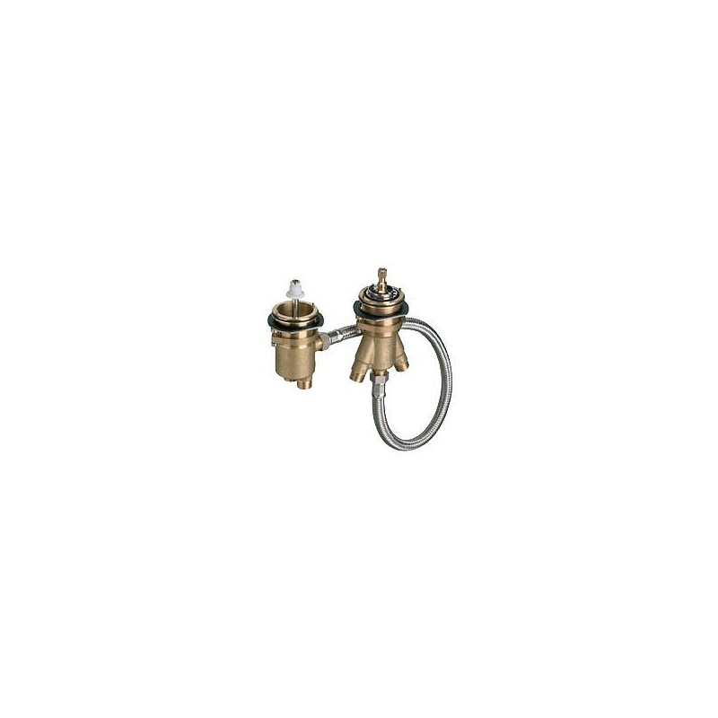 Hansgrohe corps à encastrer 2 trous thermostat sur gorge+ secuflex Axor