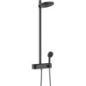 Hansgrohe colonne de douche+thermostat pulsify s 260 2jet ecosmart noir matte 9L/min