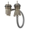 Hansgrohe corps à encastrer 2 trous thermostat sur gorge+ secuflex