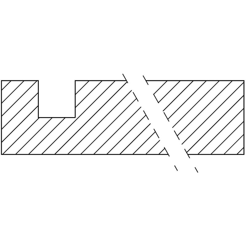 Panneau acrylique Paspartoe 1000x2000x8mm rainure blanc
