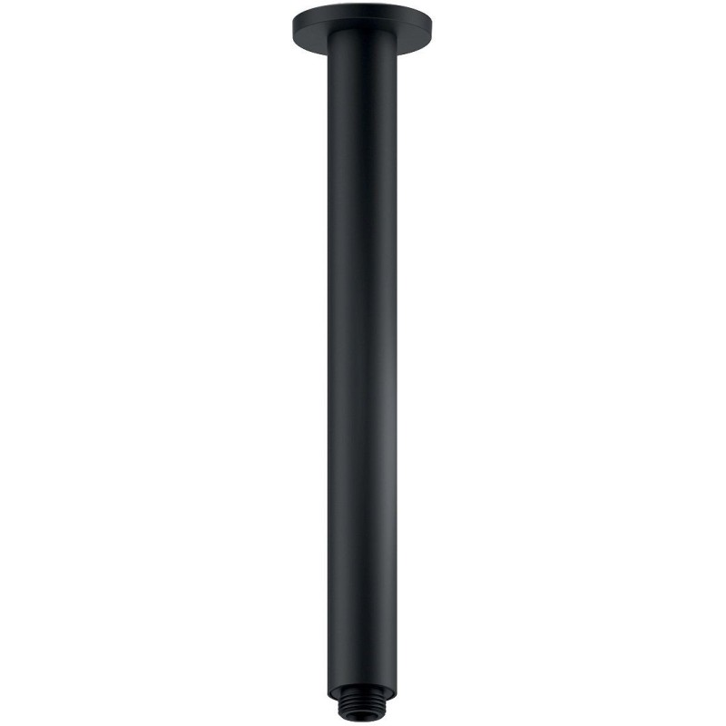 Nobili bras de douche plafond universel rond 1/2"-30cm noir mat