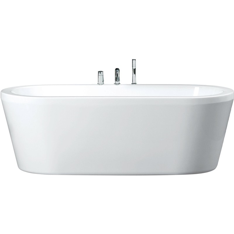 Baignoire à poser pool+ inclus siphon blanc +robinet acryl 180-80cm blanc