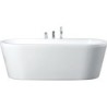 Baignoire à poser pool+ inclus siphon blanc +robinet acryl 180-80cm blanc