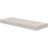 Tablette marbre céramique Puro L140 H10 1vidage/trou robinet gauche travertin