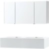 Meuble puro duo blanc 140 1 tiroir xonyx armoire toilette
