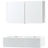 Meuble puro duo blanc 120 1 tiroir xonyx armoire toilette