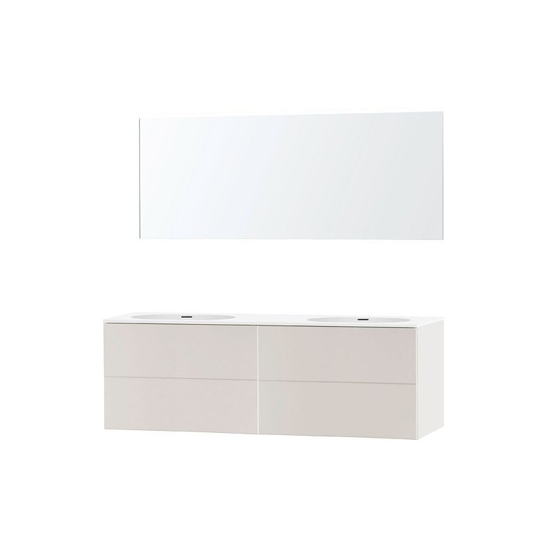 Meuble puro duo beige satin 180 xonyx miroir