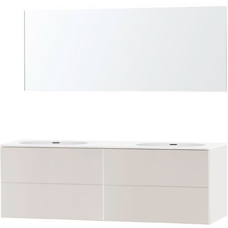 Meuble puro duo beige satin 180 xonyx miroir