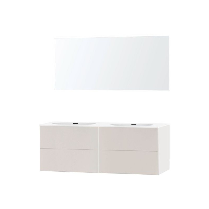 Meuble puro duo beige satin 160 xonyx miroir