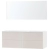 Meuble puro duo beige satin 160 solide molto miroir