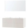 Meuble puro duo beige satin 140 xonyx miroir