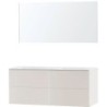 Meuble puro duo beige satin 140 solide molto miroir