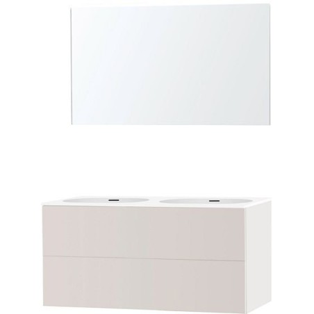 Meuble puro duo beige satin 120 xonyx miroir