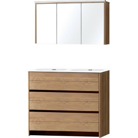 Meuble molto sol chêne massif duo 140 xonyx armoire toilette