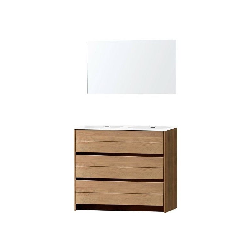 Meuble molto sol chêne massif duo 120 xonyx miroir