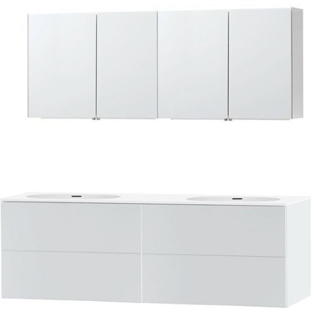 Meuble puro duo blanc 180 xonyx armoire toilette