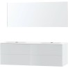 Meuble puro duo blanc 180 xonyx miroir