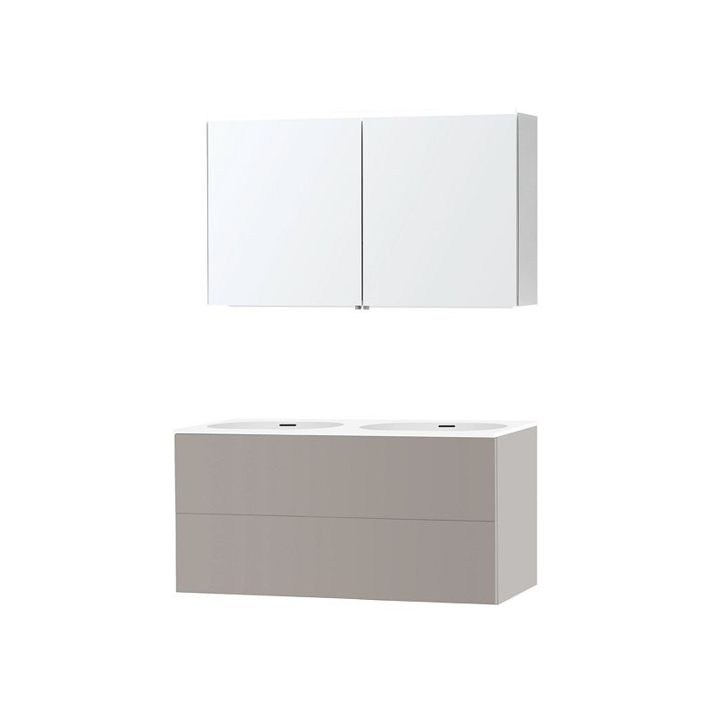 Meuble puro duo gris 120 xonyx armoire toilette