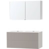 Meuble puro duo gris 120 xonyx armoire toilette