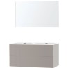 Meuble puro duo gris 120 xonyx miroir