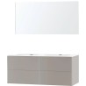 Meuble puro duo gris 140 xonyx miroir