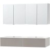 Meuble puro duo gris 160 1 tiroir xonyx armoire toilette
