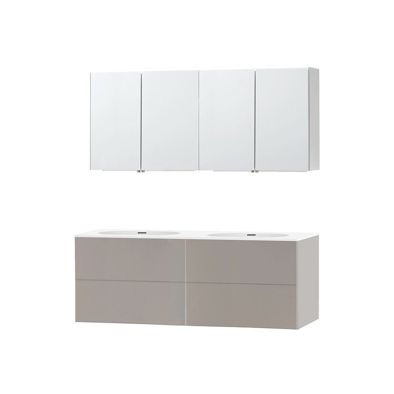 Meuble puro duo gris 160 xonyx armoire toilette